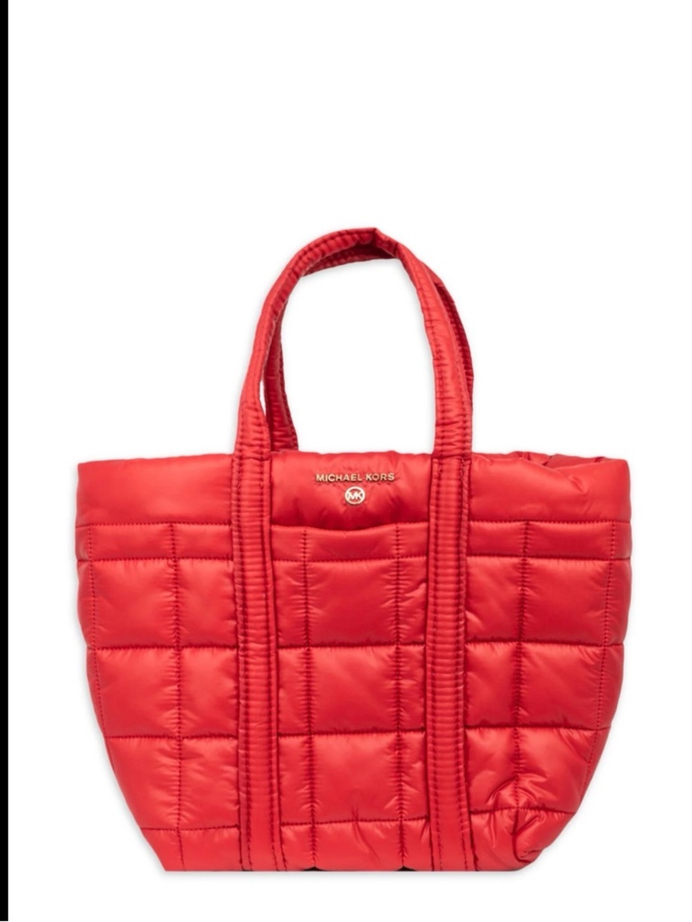 Michael Kors Quilted Small Red Tote Bag